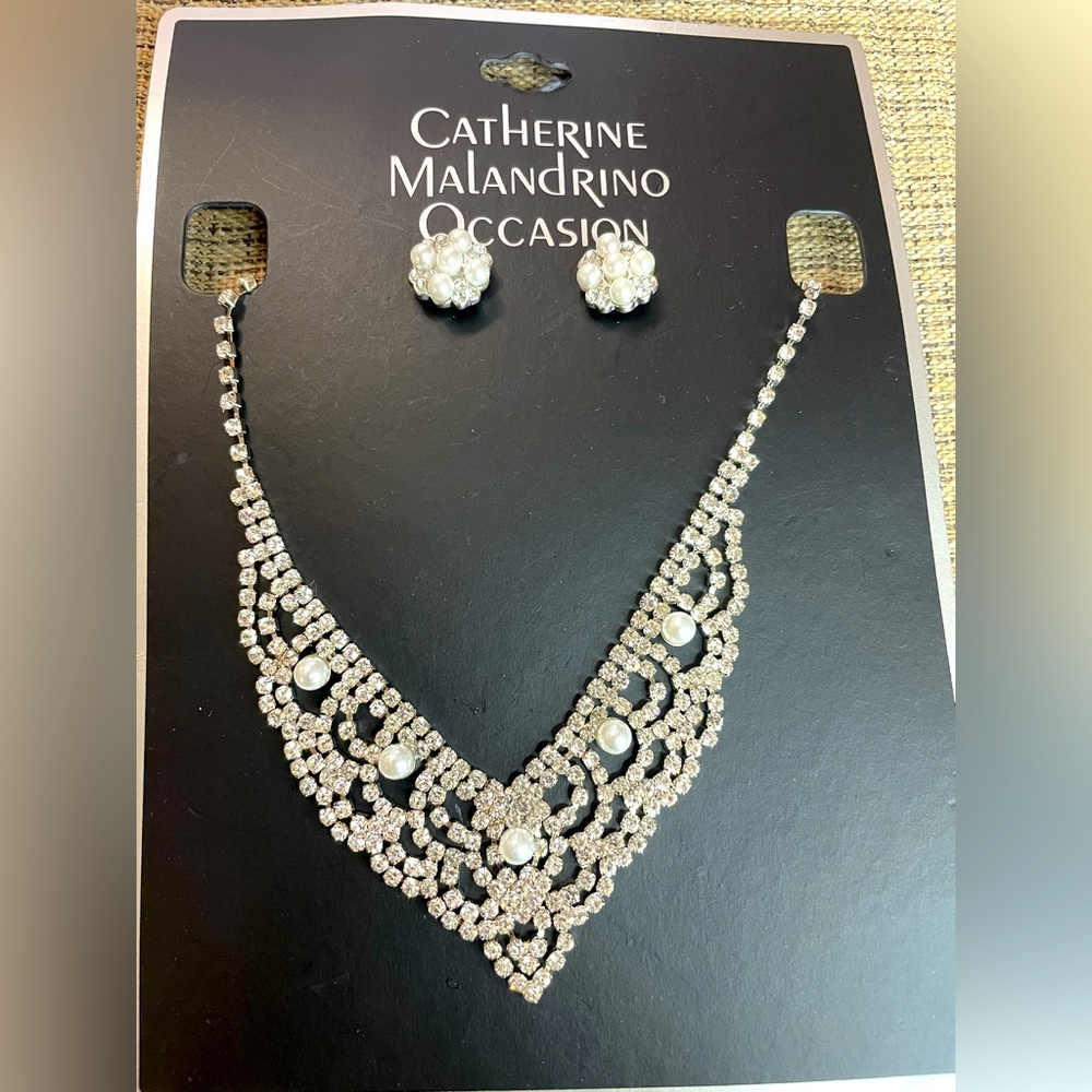 Catherine Malandrino Occasion Jewelry Necklace & Earring Set